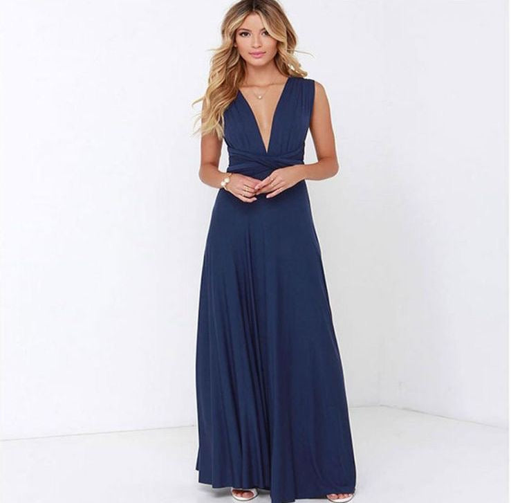 Women's Sexy Long Party Dress Club Floor-Length Summer Backless Bandage Maxi Dress Multiway Bridesmaids Boho Women Dress Vestidos