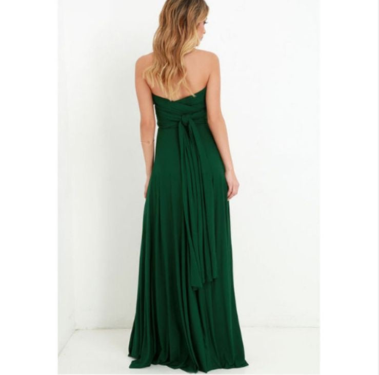 Women's Sexy Long Party Dress Club Floor-Length Summer Backless Bandage Maxi Dress Multiway Bridesmaids Boho Women Dress Vestidos