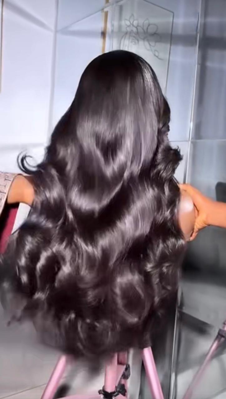 42" Peruvian Natural Body Wave 100% Remy Human Hair Wig - 250% Density 5x5 Lace Closure Glueless