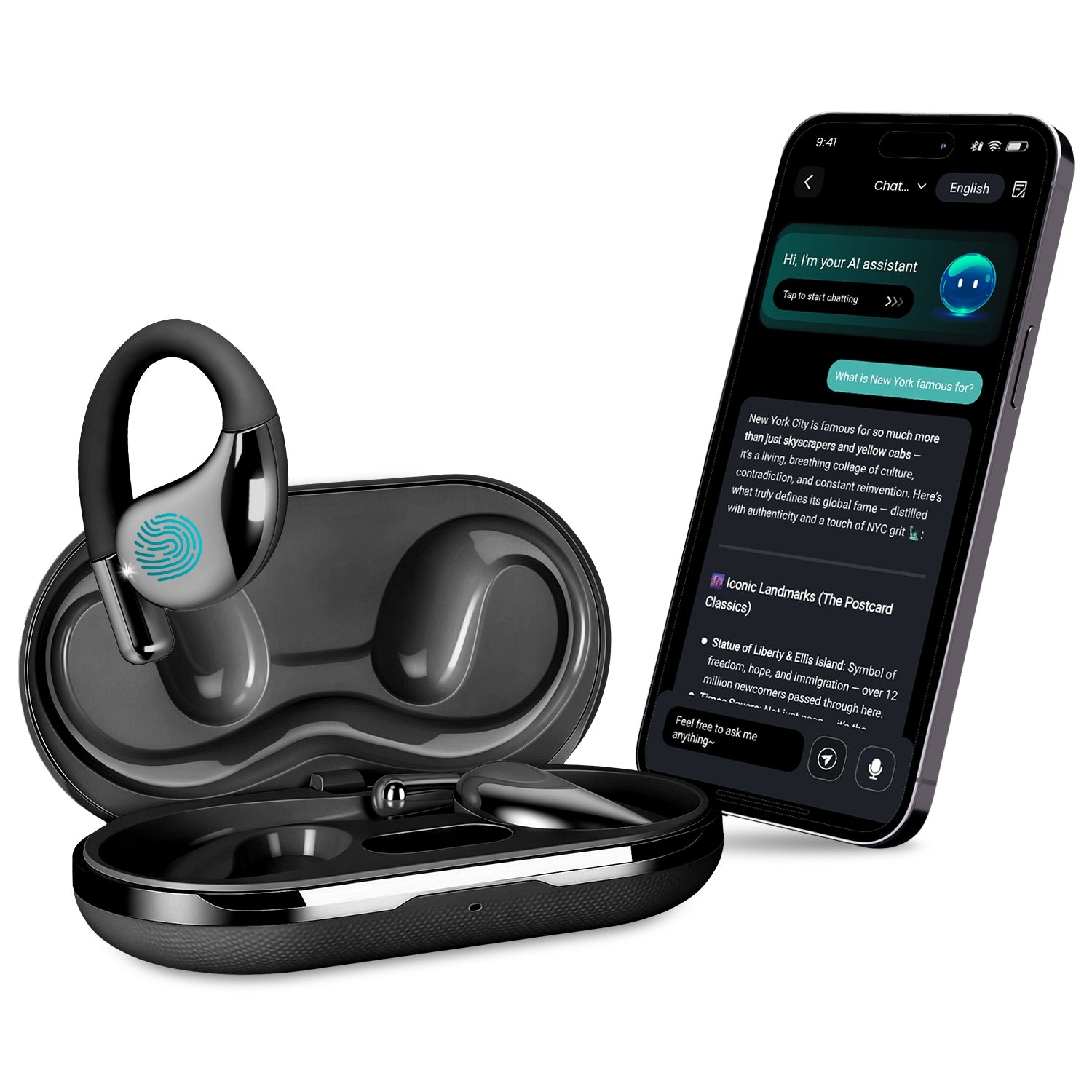 Open-Ear AI Translation Earbuds