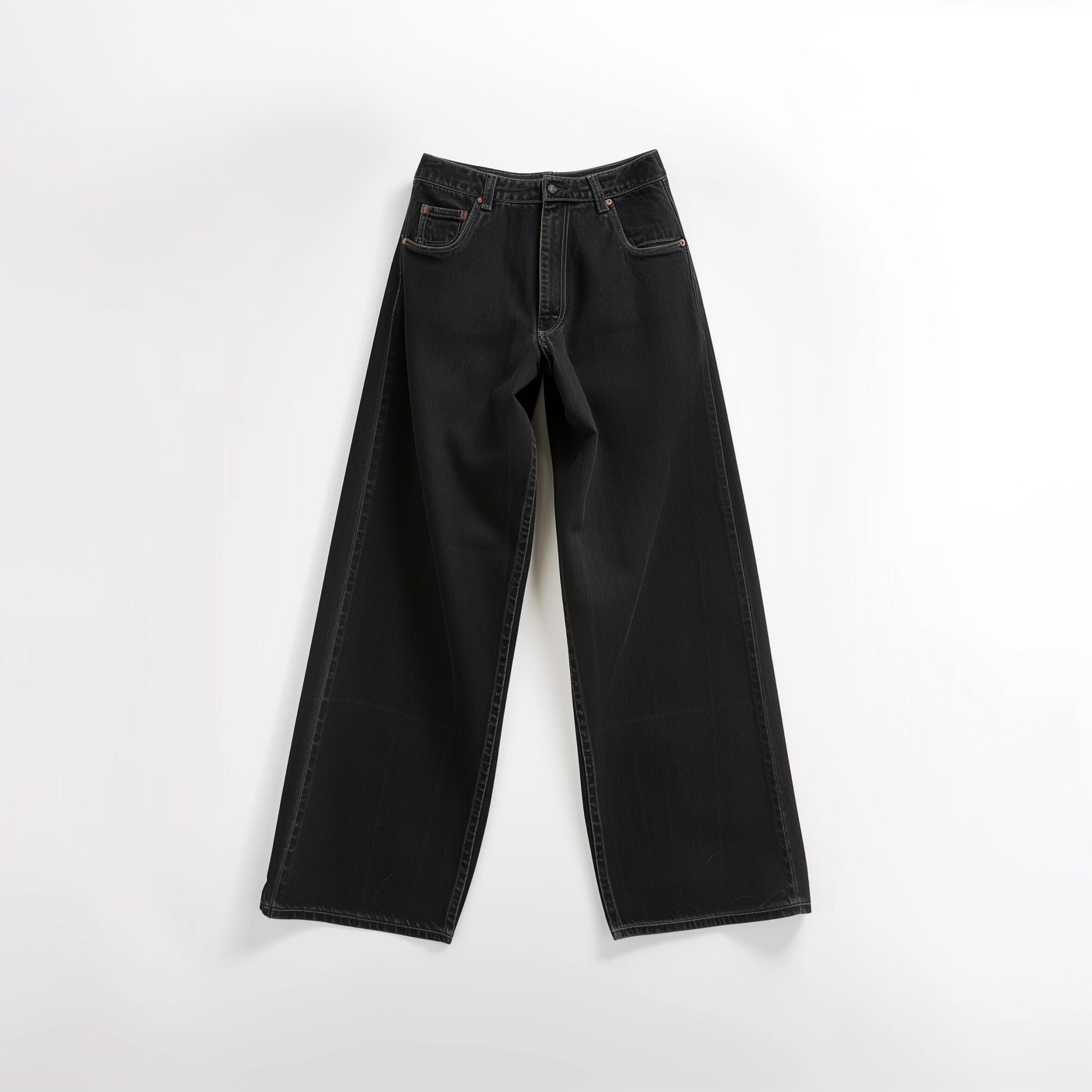 Essential Black Wide-Leg Jeans